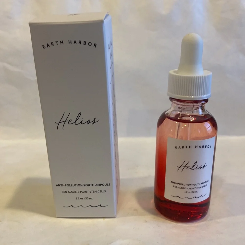 EARTH HARBOR HELIOS Anti-Pollution Youth Ampoule 1oz $48 NIB CLEAN BEAUTY